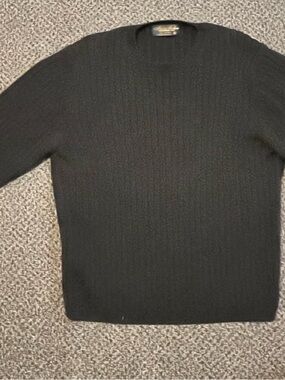 Brooks Brothers Black Crewneck Sweater